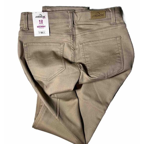 Lot Of 4 JORDACHE GIRLS JEANS Sz 12 SKINNY & Bootcut BLUE Button Zipper Snap - Picture 5 of 16